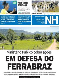 Capa do jornal Jornal NH 10/06/2019