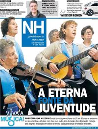Capa do jornal Jornal NH 11/07/2019