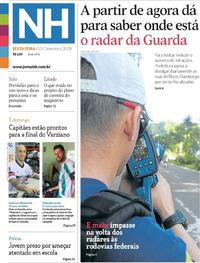 Capa do jornal Jornal NH 13/12/2019