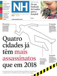 Capa do jornal Jornal NH 16/10/2019