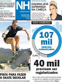 Capa do jornal Jornal NH 17/06/2019