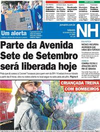 Capa do jornal Jornal NH 18/05/2019