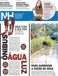 Capa do jornal Jornal NH 19/06/2019