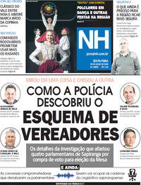 Capa do jornal Jornal NH 19/07/2019