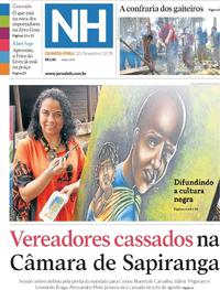 Capa do jornal Jornal NH 20/11/2019