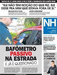 Capa do jornal Jornal NH 22/06/2019
