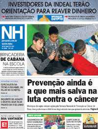 Capa do jornal Jornal NH 24/05/2019