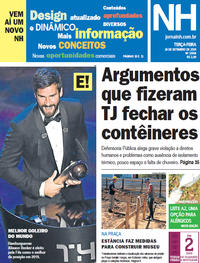 Capa do jornal Jornal NH 24/09/2019