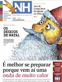Capa do jornal Jornal NH 24/12/2019