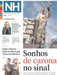 Capa do jornal Jornal NH 25/10/2019