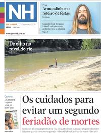 Capa do jornal Jornal NH 27/12/2019