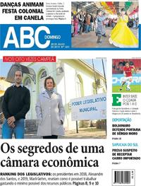 Capa do jornal Jornal NH 28/07/2019