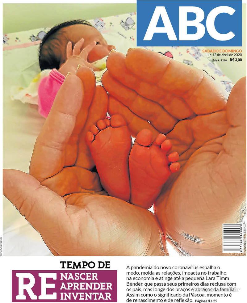Capa do jornal Jornal NH 11/04/2020