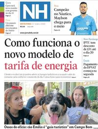 Capa do jornal Jornal NH 03/01/2020