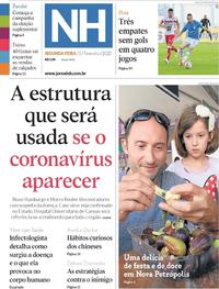 Capa do jornal Jornal NH 03/02/2020