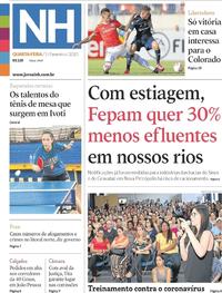 Capa do jornal Jornal NH 05/02/2020