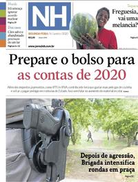 Capa do jornal Jornal NH 06/01/2020