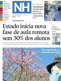 Capa do jornal Jornal NH 06/07/2020