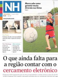 Capa do jornal Jornal NH 07/01/2020