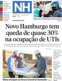 Capa do jornal Jornal NH 07/08/2020