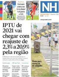 Capa do jornal Jornal NH 07/12/2020