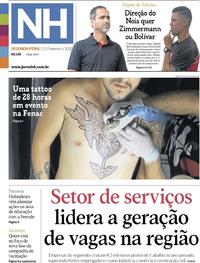 Capa do jornal Jornal NH 10/02/2020
