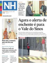 Capa do jornal Jornal NH 10/07/2020