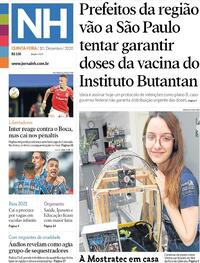 Capa do jornal Jornal NH 10/12/2020
