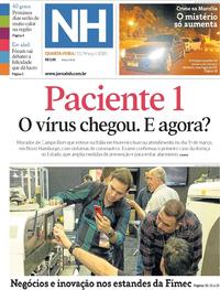 Capa do jornal Jornal NH 11/03/2020
