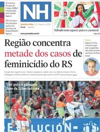 Capa do jornal Jornal NH 12/02/2020