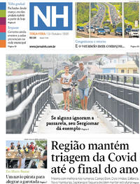 Capa do jornal Jornal NH 13/10/2020