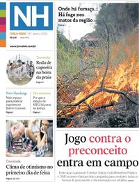 Capa do jornal Jornal NH 14/01/2020