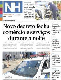 Capa do jornal Jornal NH 17/06/2020