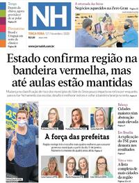 Capa do jornal Jornal NH 17/11/2020