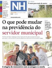Capa do jornal Jornal NH 18/02/2020