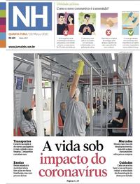 Capa do jornal Jornal NH 18/03/2020