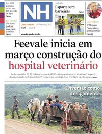 Capa do jornal Jornal NH 19/02/2020