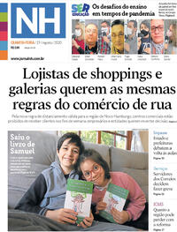 Capa do jornal Jornal NH 19/08/2020