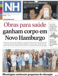 Capa do jornal Jornal NH 21/02/2020