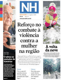 Capa do jornal Jornal NH 21/08/2020