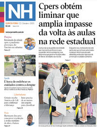 Capa do jornal Jornal NH 22/10/2020