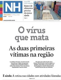Capa do jornal Jornal NH 31/03/2020