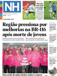 Capa do jornal Jornal NH 01/07/2021