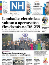 Capa do jornal Jornal NH 01/12/2021
