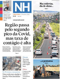 Capa do jornal Jornal NH 02/02/2021