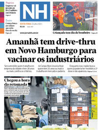 Capa do jornal Jornal NH 02/07/2021
