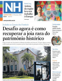 Capa do jornal Jornal NH 03/02/2021