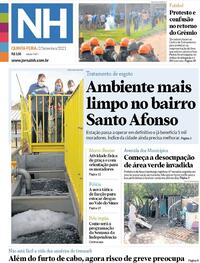 Capa do jornal Jornal NH 03/09/2021