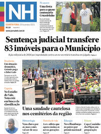 Capa do jornal Jornal NH 03/11/2021