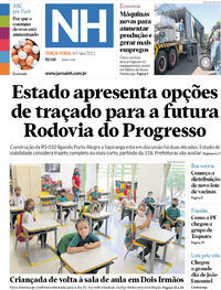 Capa do jornal Jornal NH 04/05/2021